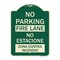Signmission No Parking Fire Lane No Estacione Zona Contra Incendio Heavy-Gauge Alum, 24" x 18", G-1824-23729 A-DES-G-1824-23729 - alternate 1